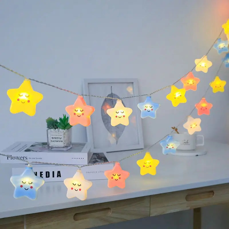 10Pcs Colorful Star Light, Home and Living