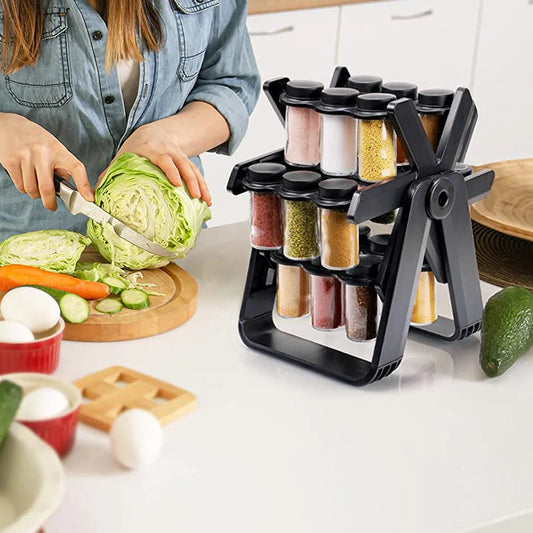 18 Jar Rotating Spice Rack