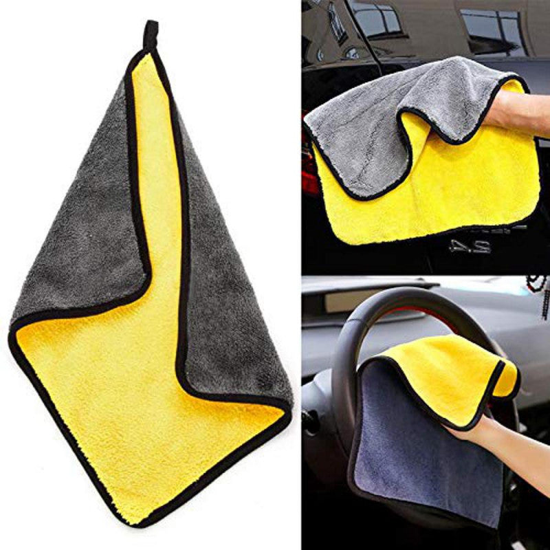1 Pcs Multi Purpose Yellow Microfiber Towel