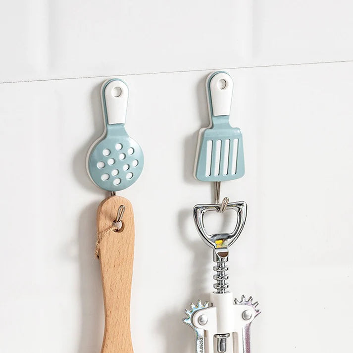 2 Pcs Decorative Adhesive Hooks