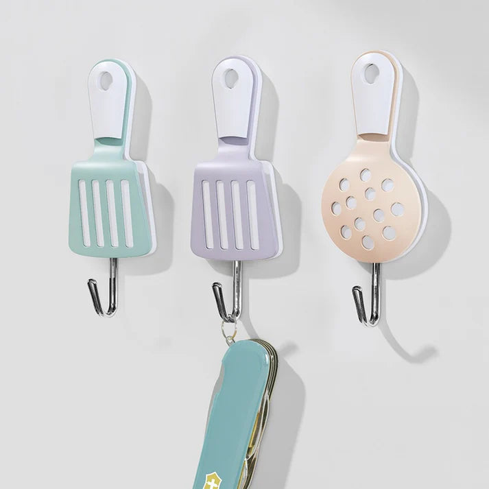 2 Pcs Decorative Adhesive Hooks
