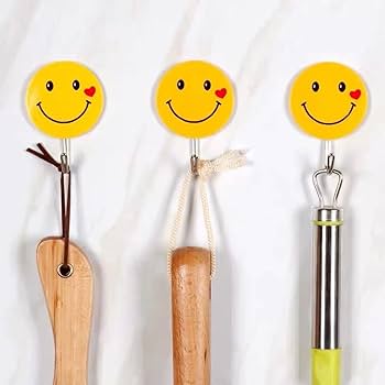 Fun Emoji Hooks For Walls (5 Pieces)
