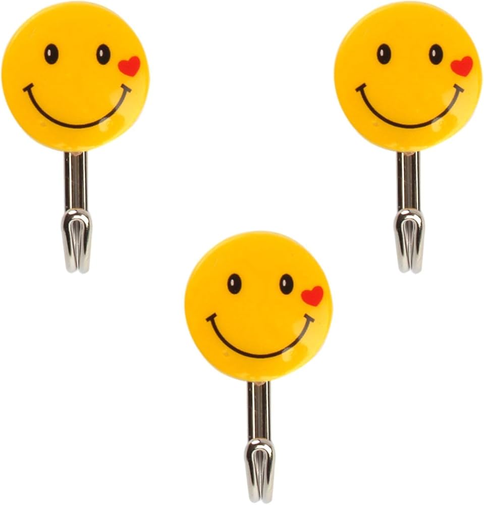Fun Emoji Hooks For Walls (5 Pieces)