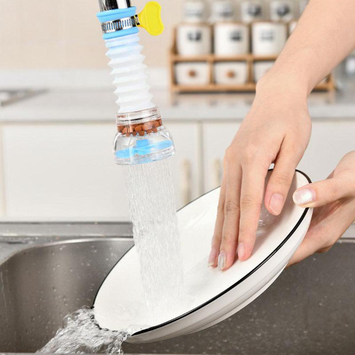 3Pcs 360 Rotating Flexible Kitchen Faucet Water Filter