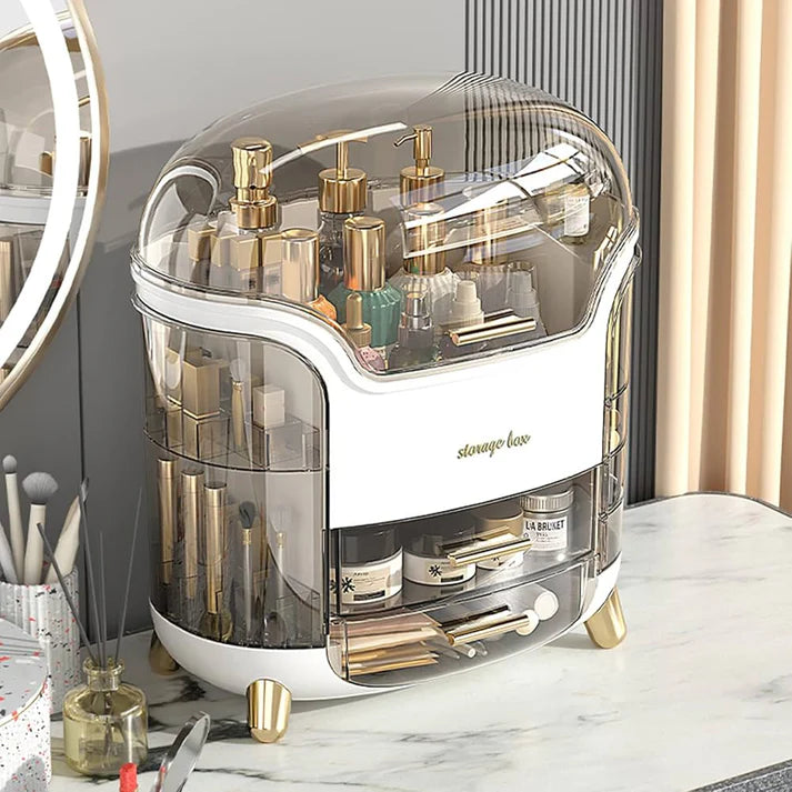 Luxury desktop cosmetic organizer