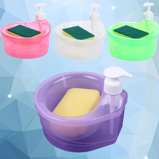 Soap Dispenser With Scrub Brush