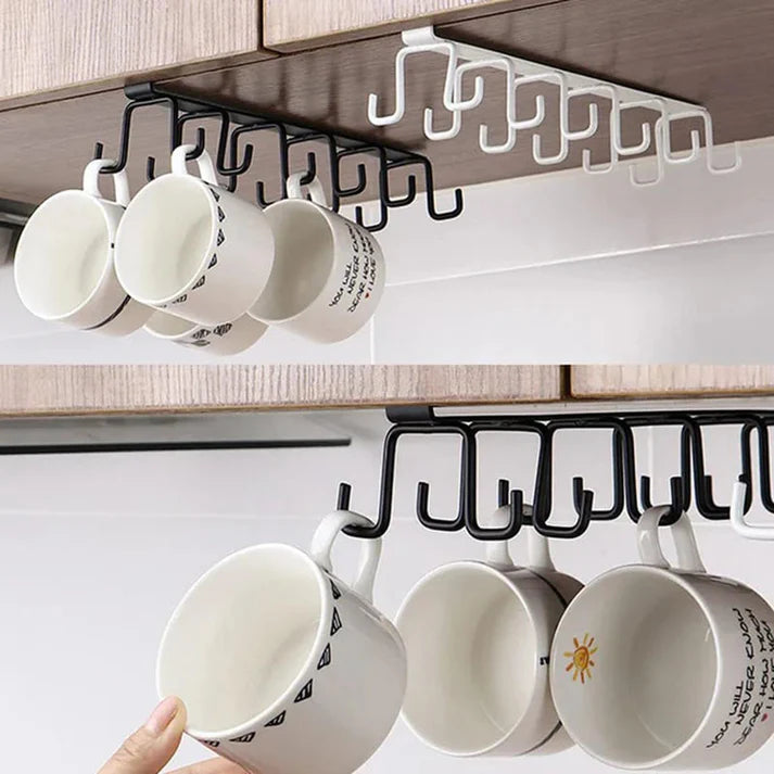Double Row Kitchen Cupboard Under-Shelf Hook