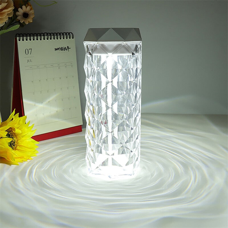 Cool Mist Crystal Air Humidifier Lamp