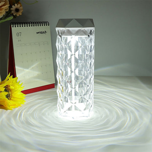 Cool Mist Crystal Air Humidifier Lamp