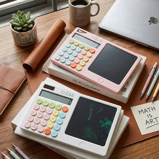 Executive LCD Calculator With Integrated Notepad