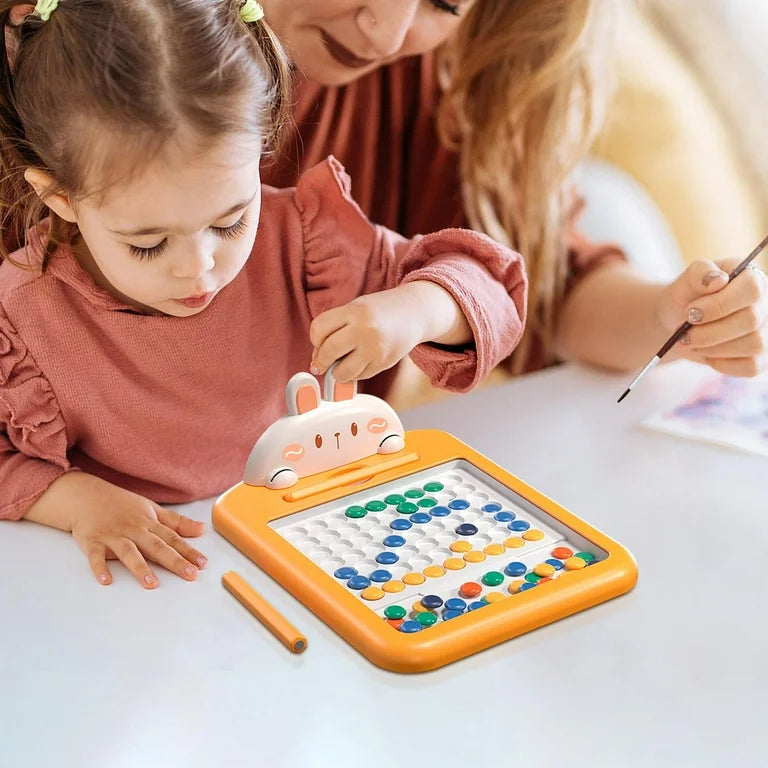 Children Magnetic Dot Puzzle Tablet