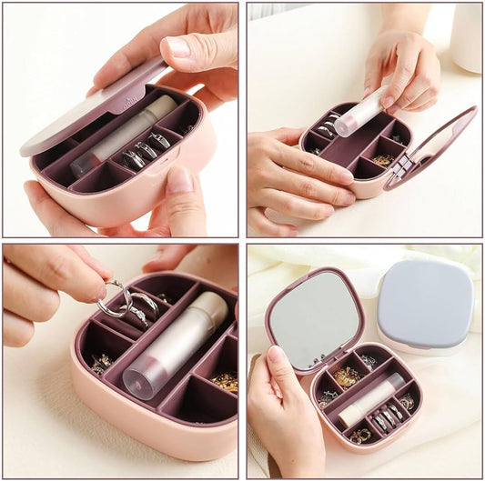 Jewelry Storage Box With Mirror