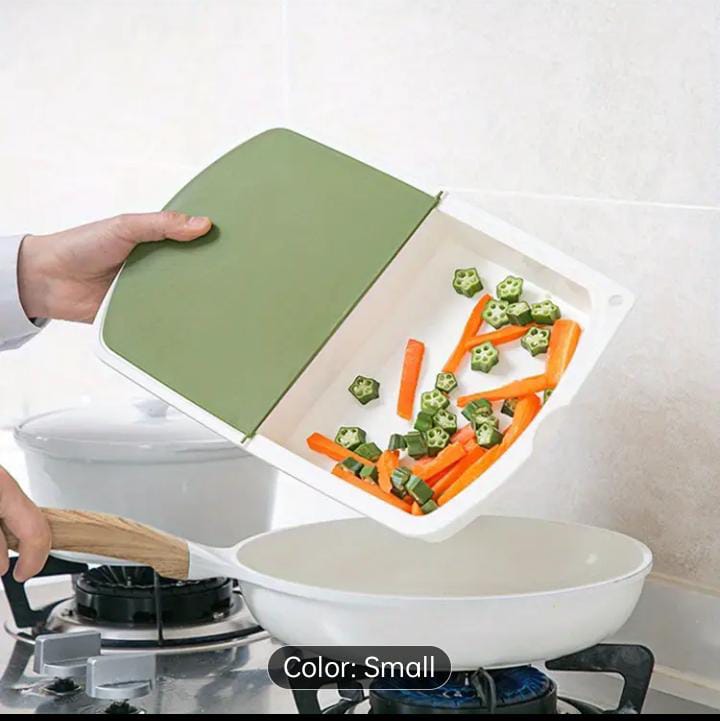 Multipurpose Cutting Board with Drain Basket – 3-in-1 Kitchen Food Prep Tool