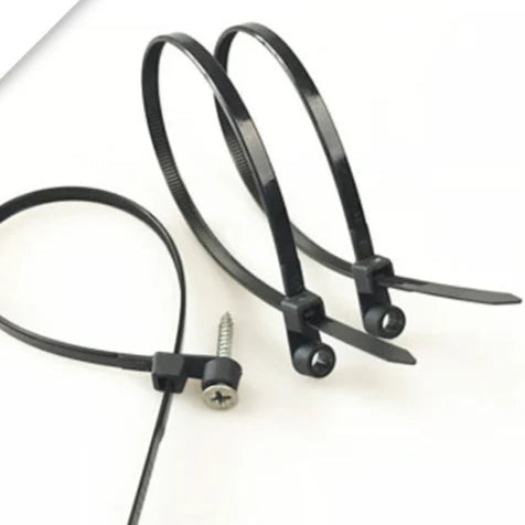 50 Pcs Cable Ties With Screw Holes