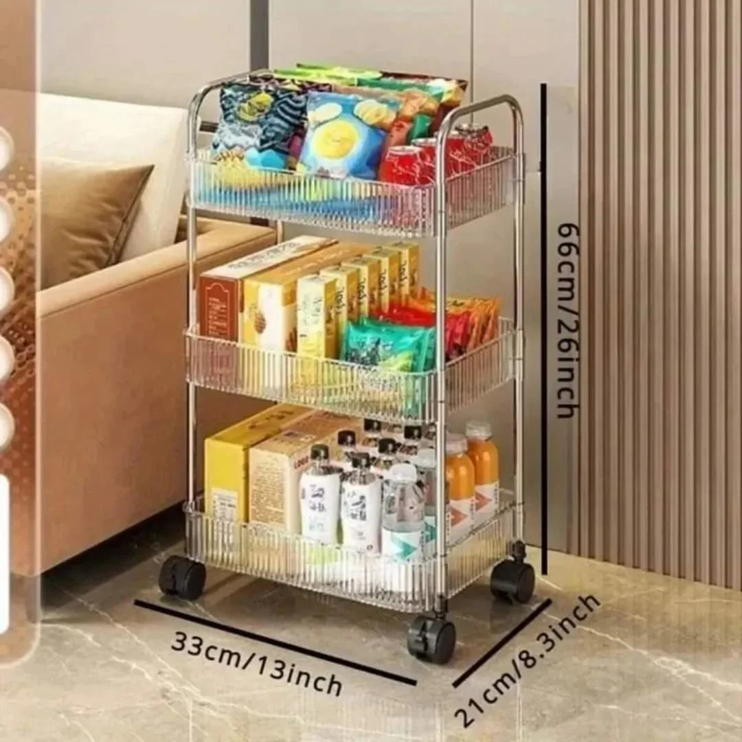 Transparent 3 Layer Shelving