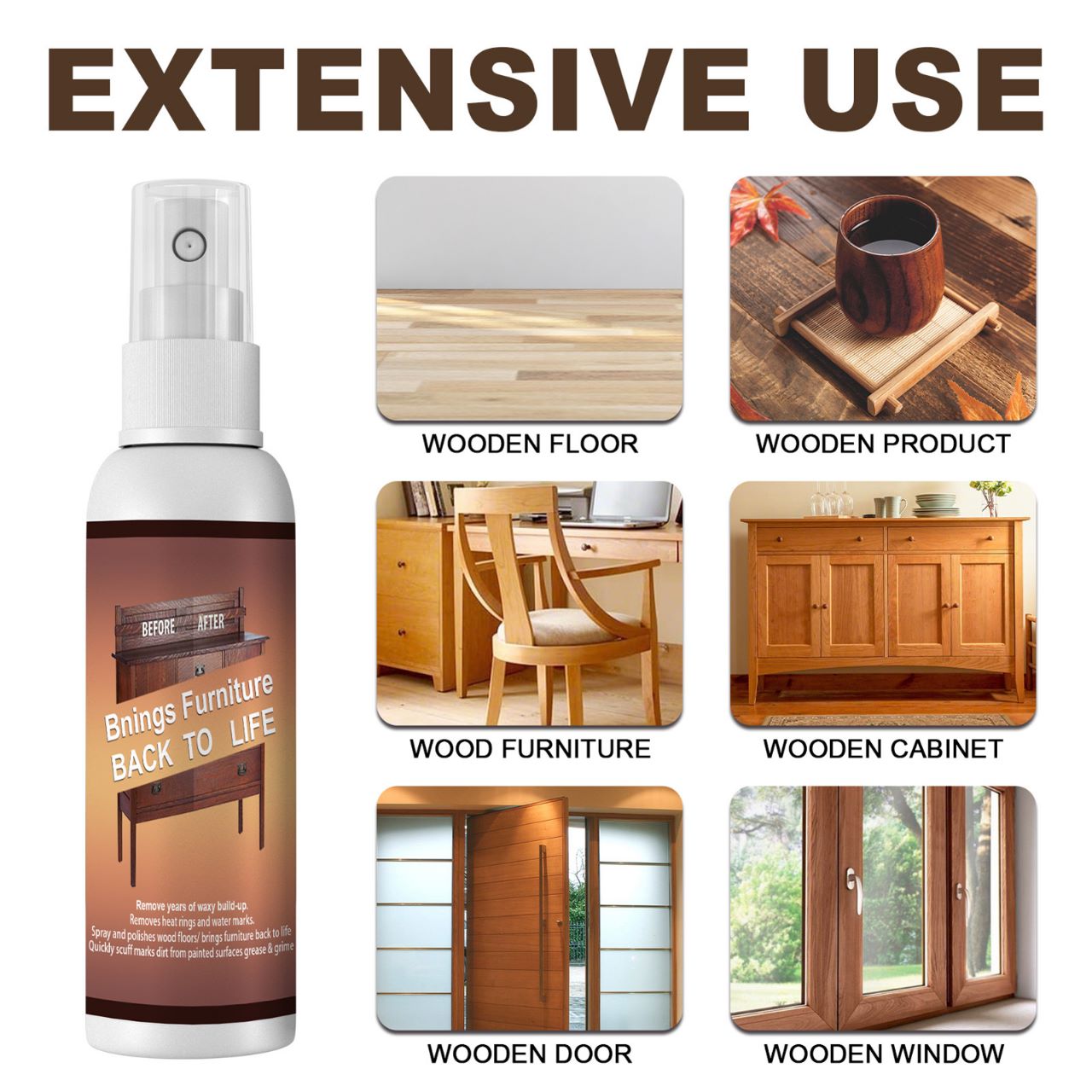 250ML Furniture Shiner Polish Spray