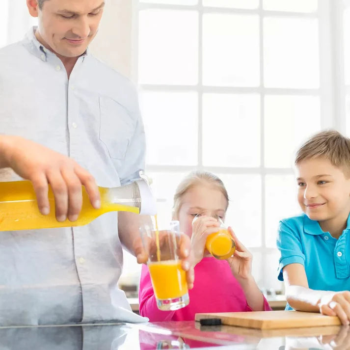 Clear Square Beverage Bottle