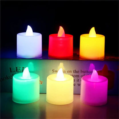 Set of 2 LED Color-Changing Candles