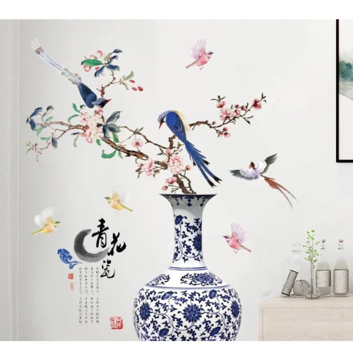 Elegant 3D Floral Wall Sticker