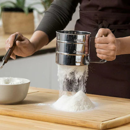 Stainless steel flour sieve strainer