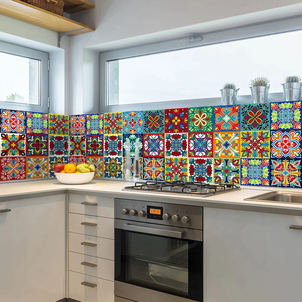 12Pcs Tiles Stickers Under 1$