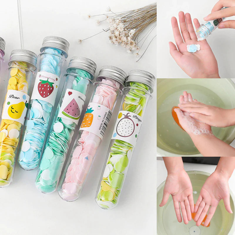 Tube Flower Paper Soap Under 1$