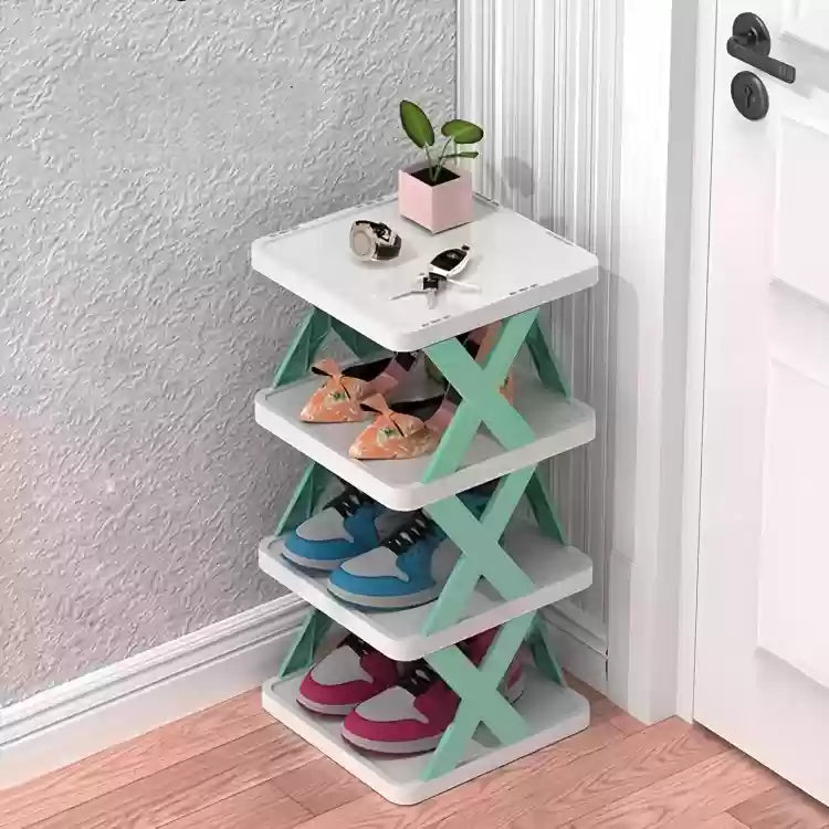 4 Layer Space Saving Shoe Assembly Shelf Rack