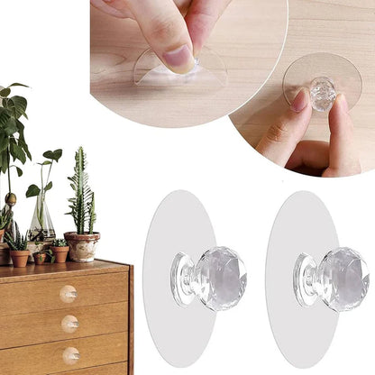 10-Pack Stick-On Drawer Handles