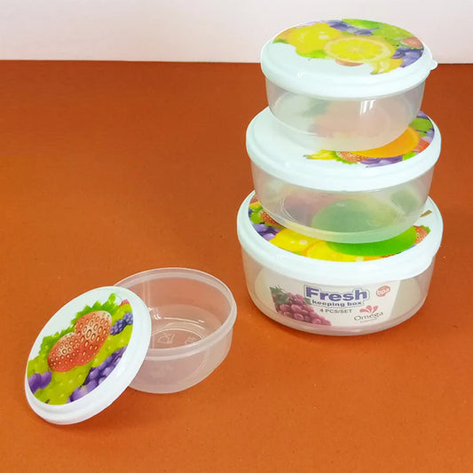 4PCs Storage Food Container Set