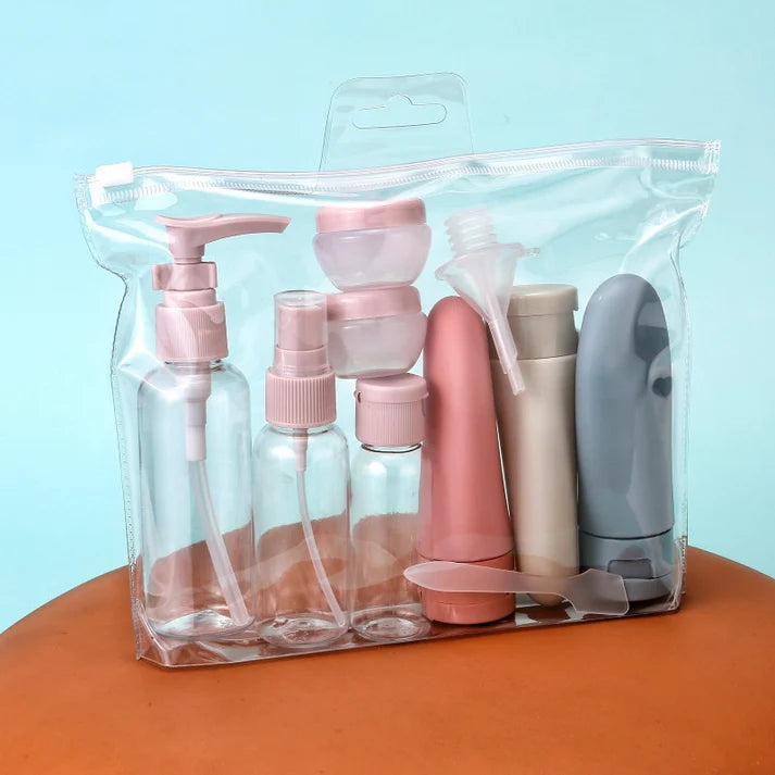 11Pcs Travel Toiletry & Makeup Kit