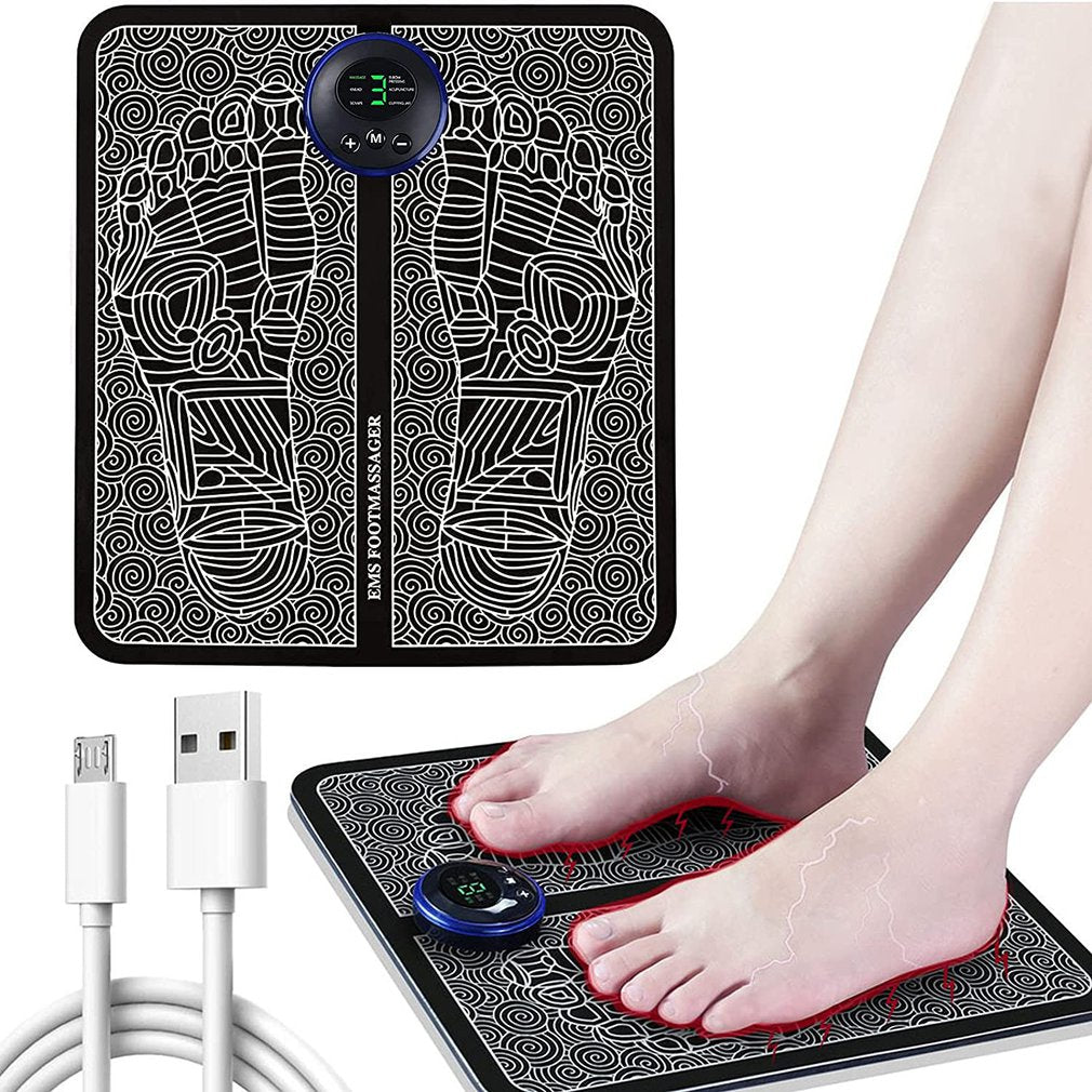 EMS Foot Portable Foldable Massage Pad Improve Blood Circulation Relief Pain Relax Feet