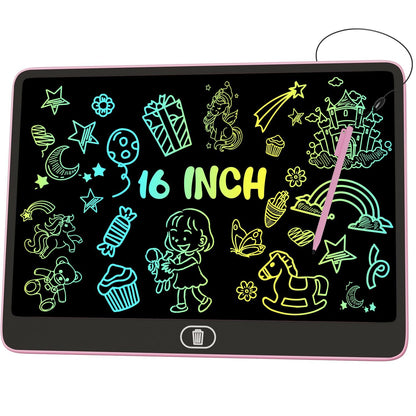 16-Inch Electronic Writing Pad – Colorful LCD Drawing Tablet for Children