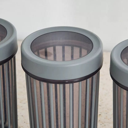 1 Pcs Striped Storage Jar (1.5L)