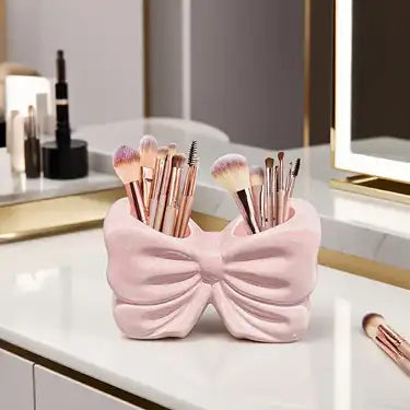 1PC Bow Shaped Premium Makeup Brush Holder (5x3Inch)
