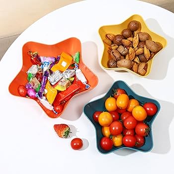 1Pcs Decorative Star Bowl Fruit, Candy & Snacks