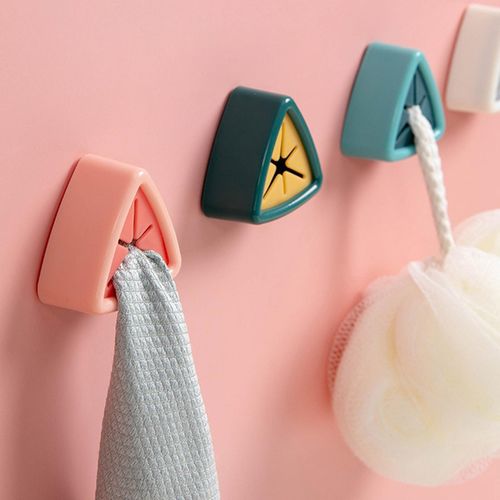 Wall-Mounted Triangular Silicone Towel Holder