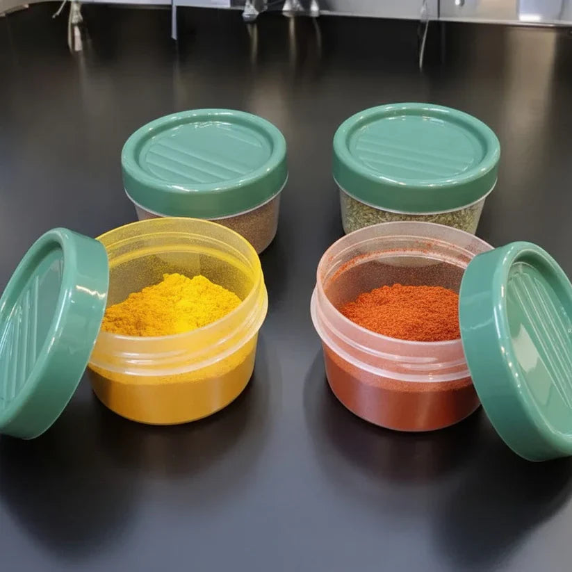 Pack Of 4 200ml Twist Lid Jars For Spices & Pantry