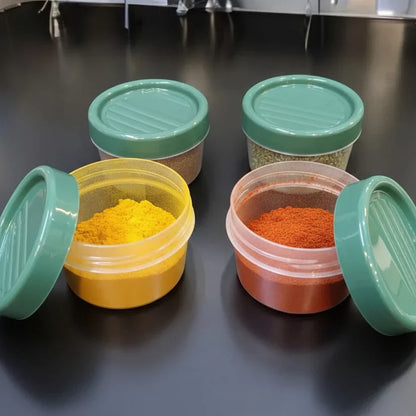 Pack Of 4 200ml Twist Lid Jars For Spices & Pantry