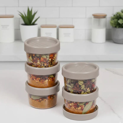 Pack Of 4 200ml Twist Lid Jars For Spices & Pantry