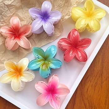 3Pcs Fashion Flower Hair Clips For Girls, Health and Beauty 