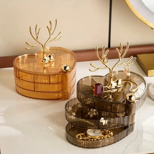 3 Tier DeerLuxe Jewelry Organizer