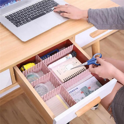 12pcs DIY Plastic Grid Drawer Dividers Organizer