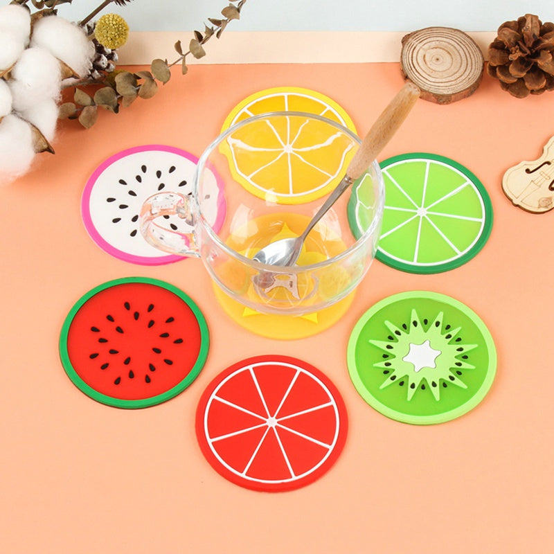 1 Pc Fruit Shape Silicone Cup Pad