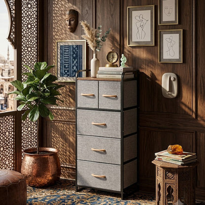 5-Drawer Fabric Chest of Drawers – Modern Storage Organizer
