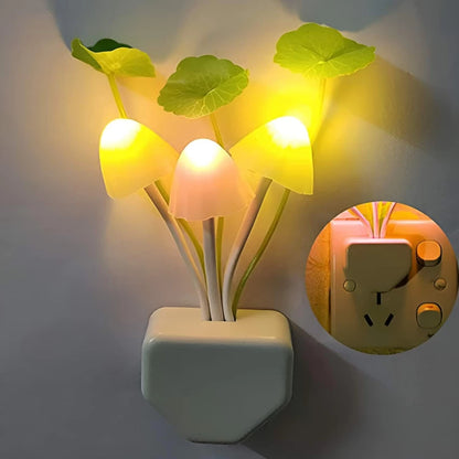 2Pcs Sensor LED Mushroom Night Light