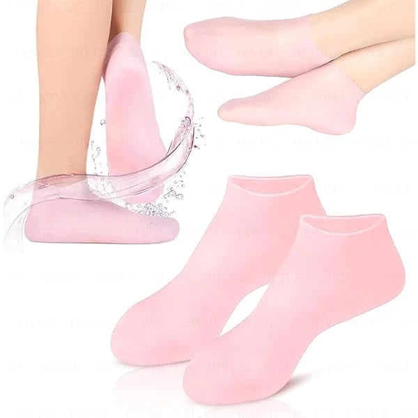 1 Pair Silicone Moisturizing Gel Heel Socks