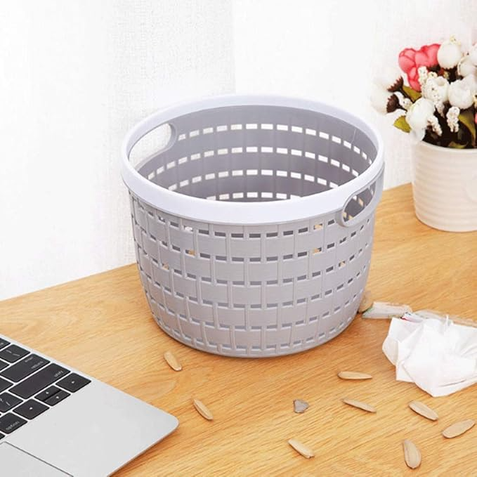 Mini Round Desktop Plastic Basket