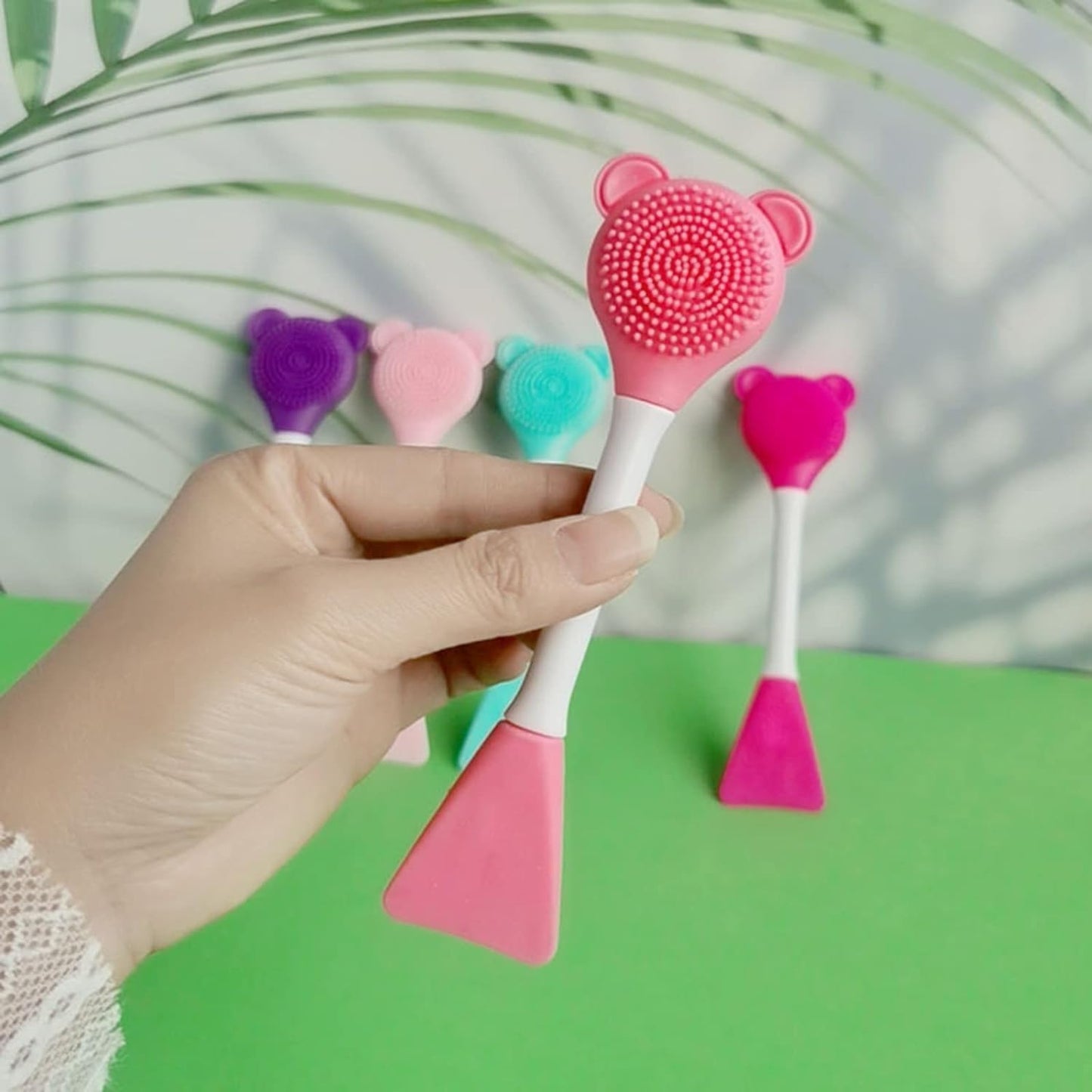Silicone Facial Massage & Cleansing Brush Double Head