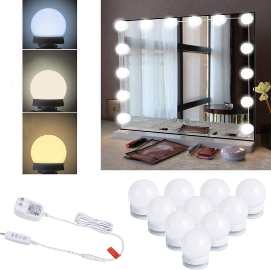 Makeup Mirror Vanity LED Lights 10 Bulbs