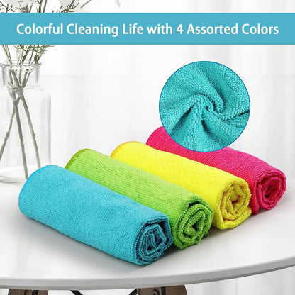6PCS Lint Free Soft Microfiber Cleaning Cloth Set